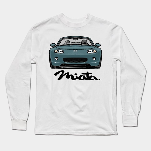 MX5 Miata NC1 Icy Blue Long Sleeve T-Shirt by Woreth